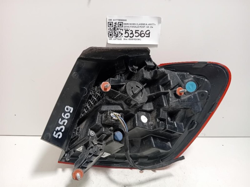 Fanale POST SX A1779068900 Mercedes Classe A W177 2018