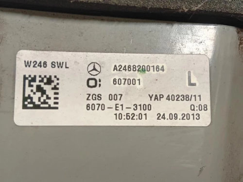 Fanale POST SX A2468200164 Mercedes Classe B W246 2012