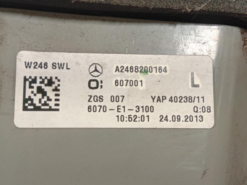 Fanale POST SX A2468200164 Mercedes Classe B W246 2012