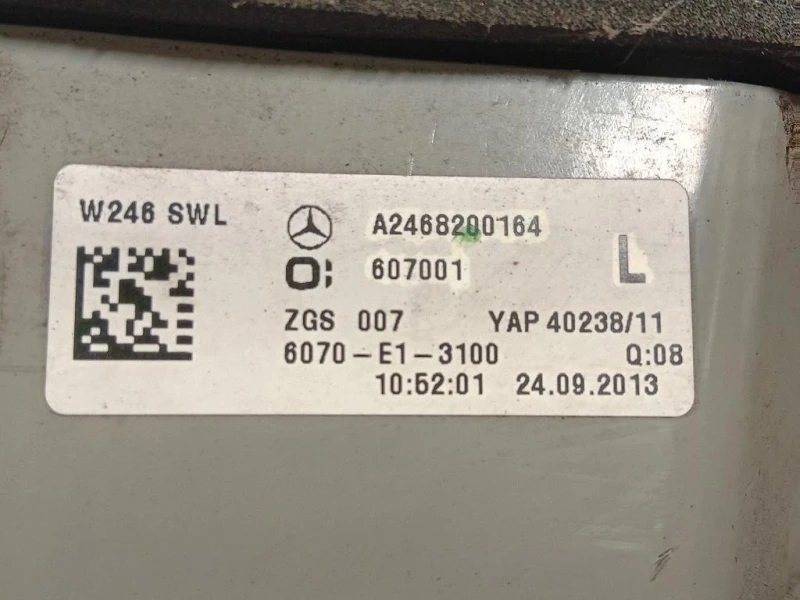Fanale POST SX A2468200164 Mercedes Classe B W246 2012