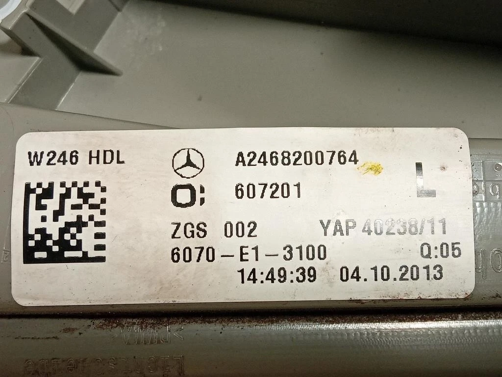Fanale POST SX A2468200764 Mercedes Classe B W246 2012