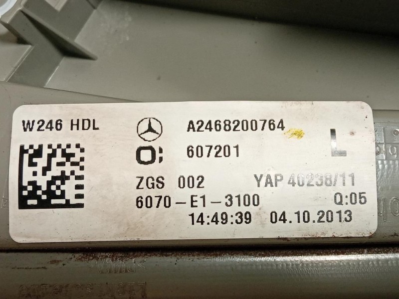 Fanale POST SX A2468200764 Mercedes Classe B W246 2012