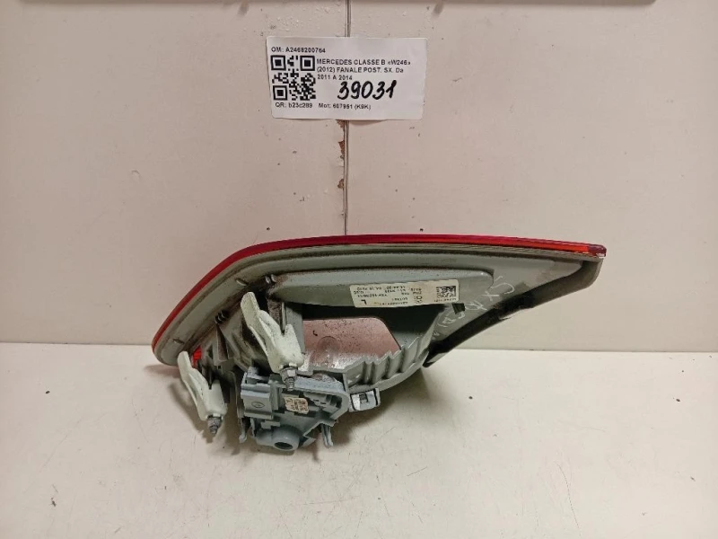 Fanale POST SX A2468200764 Mercedes Classe B W246 2012