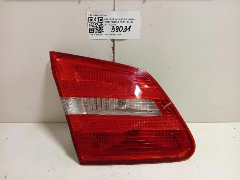 Fanale POST SX A2468200764 Mercedes Classe B W246 2012