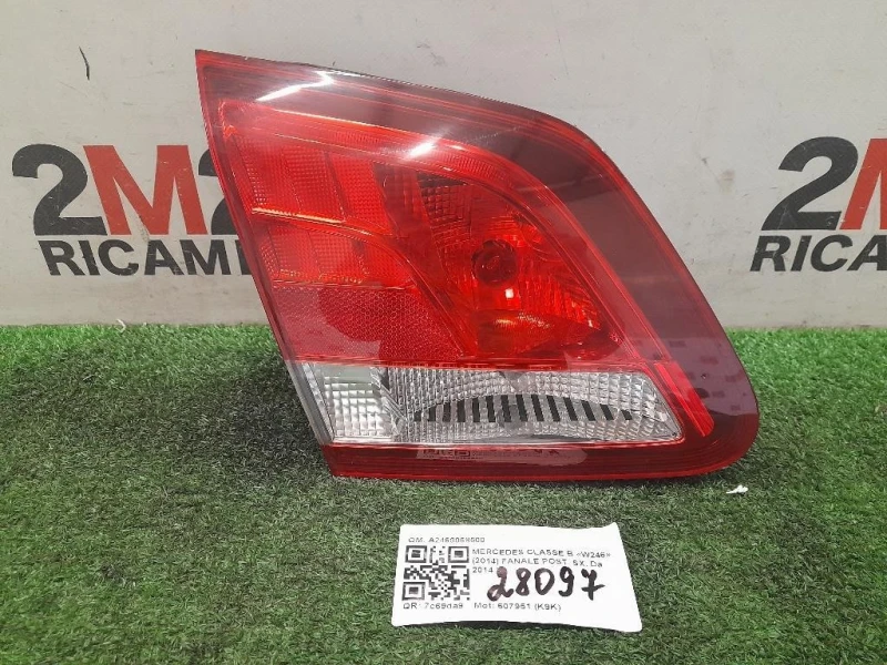 Fanale POST SX A2469068500 Mercedes Classe B W246 2014