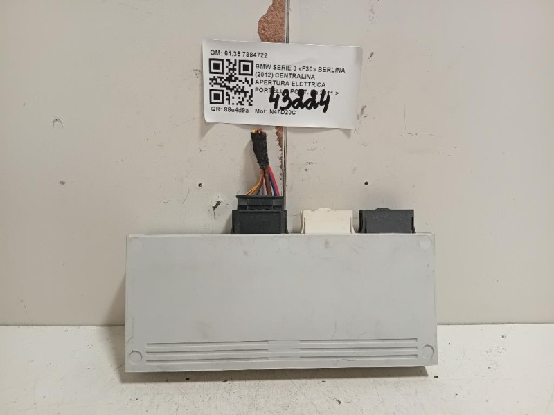 Centralina Apertura Elettrica Portello POST 6135 7384722 Bmw Serie 3 F30 Berlina 2012