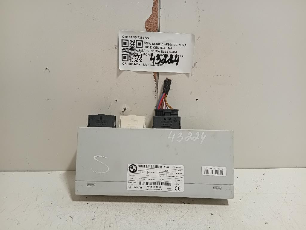 Centralina Apertura Elettrica Portello POST 6135 7384722 Bmw Serie 3 F30 Berlina 2012