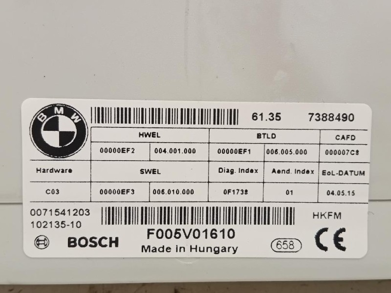 Centralina Apertura Elettrica Portello POST 61357388490 Bmw Serie 3 F30 Berlina 2012