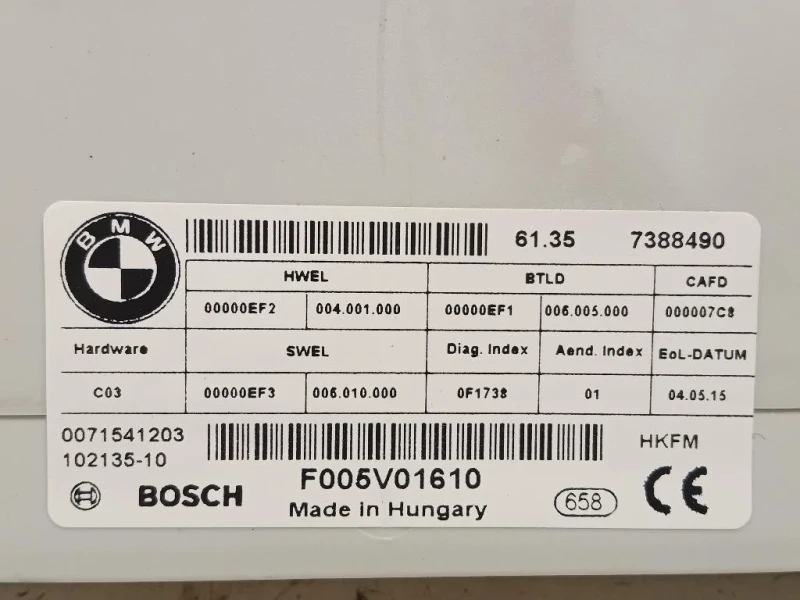 Centralina Apertura Elettrica Portello POST 61357388490 Bmw Serie 3 F30 Berlina 2012