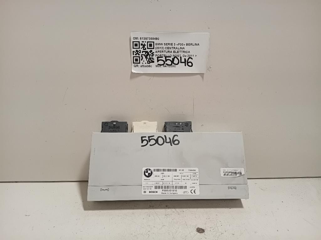 Centralina Apertura Elettrica Portello POST 61357388490 Bmw Serie 3 F30 Berlina 2012