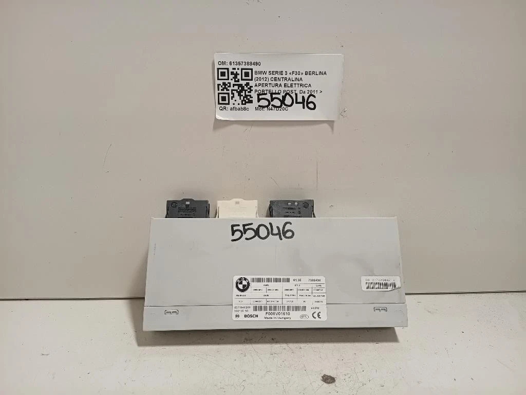 Centralina Apertura Elettrica Portello POST 61357388490 Bmw Serie 3 F30 Berlina 2012