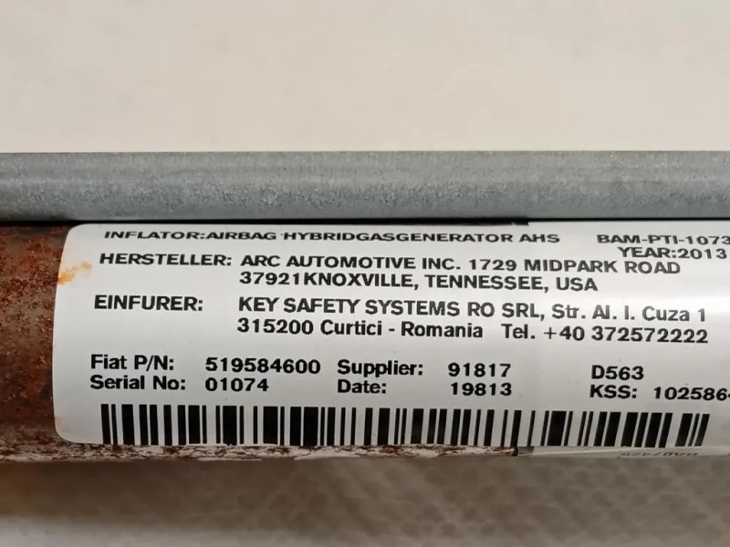 Air-bag A Tendina SX 519584600 Fiat 500L 2013