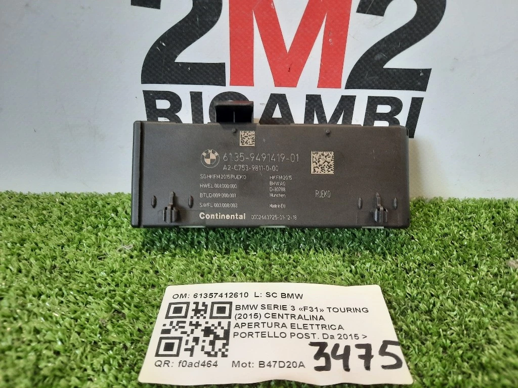 Centralina Apertura Elettrica Portello POST 61357412610 Bmw Serie 3 F31 Touring 2015