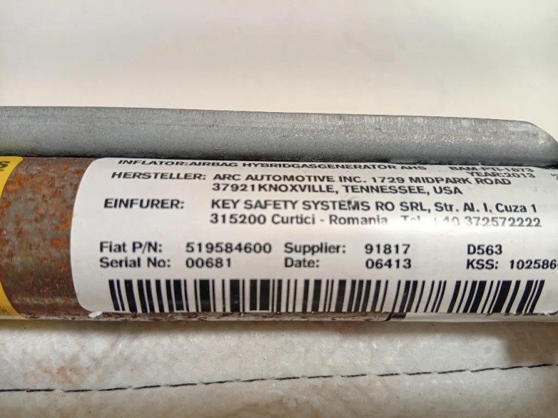 Air-bag A Tendina SX 519584600 Fiat 500L 2013