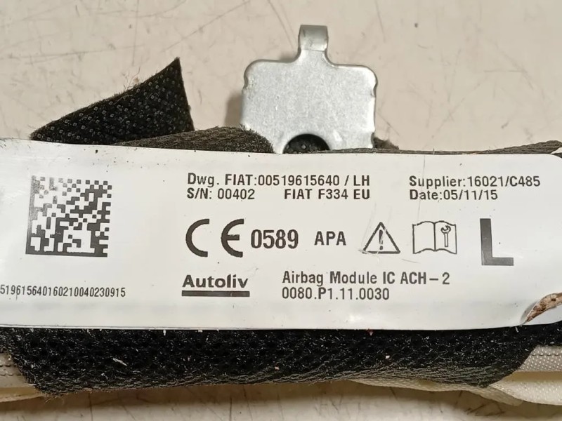 Air-bag A Tendina SX 00519615640 Fiat 500X 2015