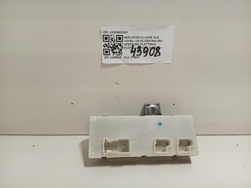 Centralina Apertura Elettrica Portello POST A2929003001 Mercedes Classe GLE W166 2015