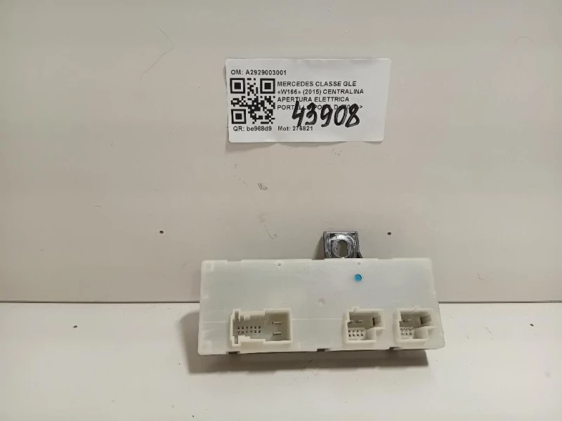 Centralina Apertura Elettrica Portello POST A2929003001 Mercedes Classe GLE W166 2015