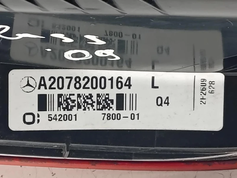 Fanale POST SX A2078200164 Mercedes Classe E C207 Coupé 2010