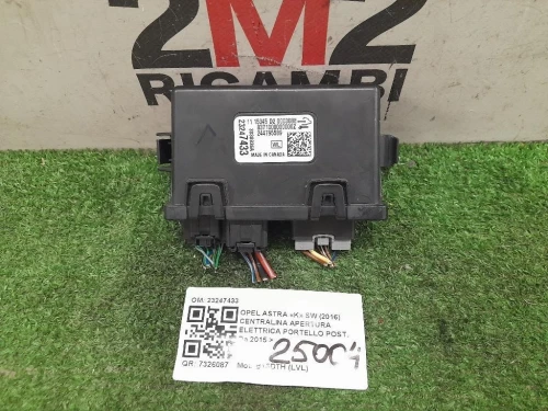 Centralina Apertura Elettrica Portello POST 23247433 Opel Astra K SW 2016