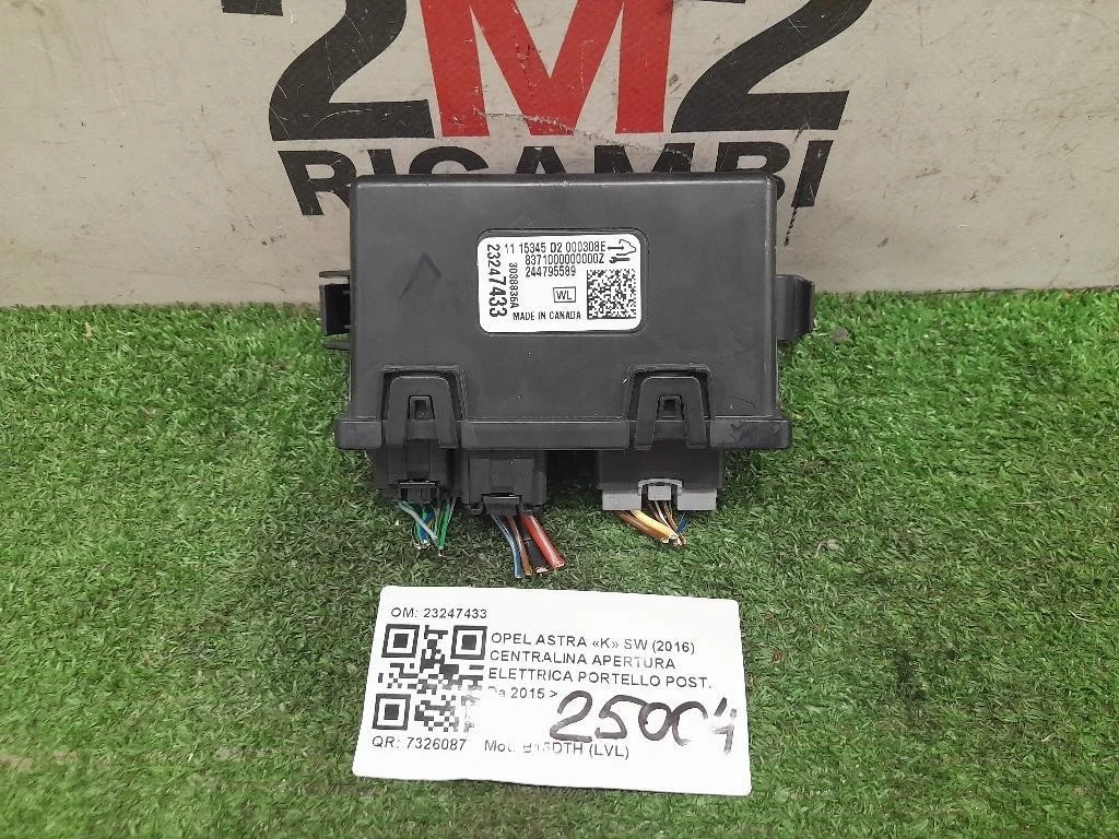 Centralina Apertura Elettrica Portello POST 23247433 Opel Astra K SW 2016