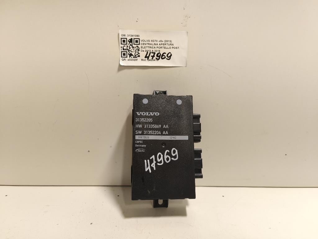 Centralina Apertura Elettrica Portello POST 31341090 Volvo XC70 III 2013