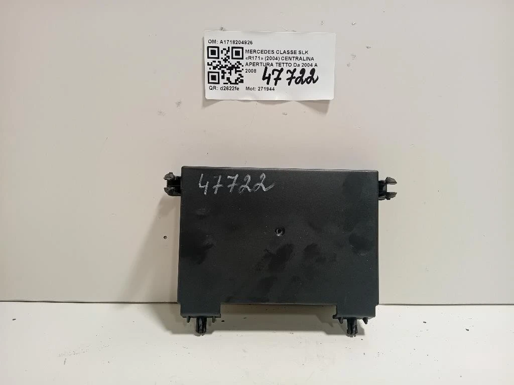 Centralina Apertura Tetto A1718204926 Mercedes Classe SLK R171 2004