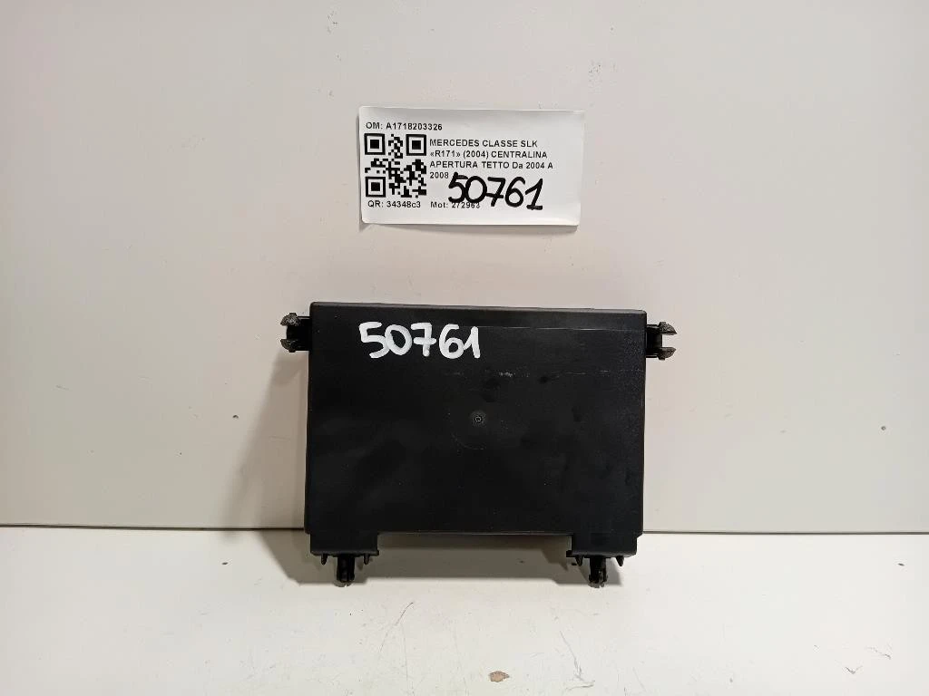 Centralina Apertura Tetto A1718203326 Mercedes Classe SLK R171 2004