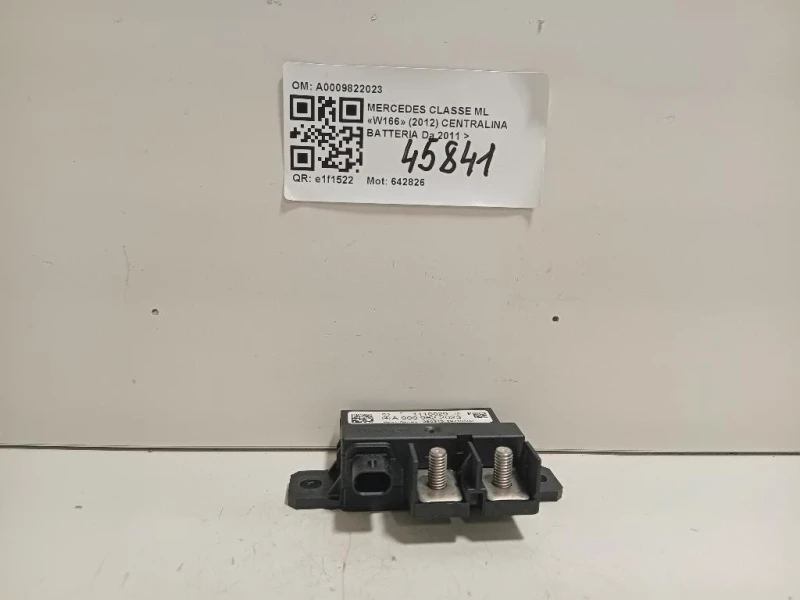 Centralina Batteria A0009822023 RELE BATTERIA Mercedes Classe ML W166 2012