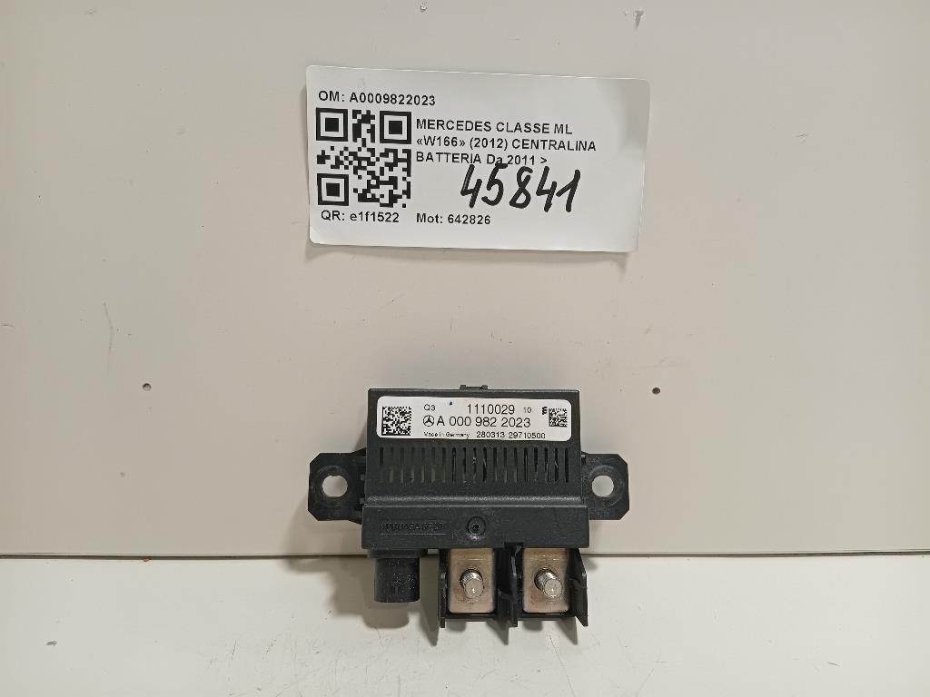 Centralina Batteria A0009822023 RELE BATTERIA Mercedes Classe ML W166 2012