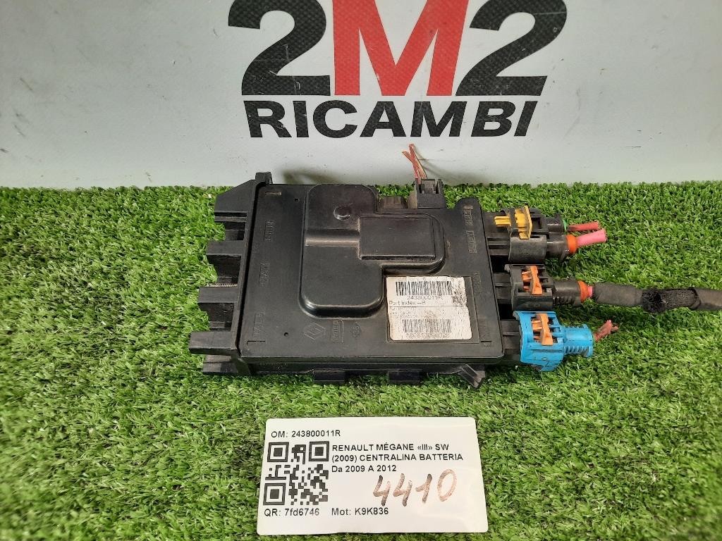 Centralina Batteria 243800011R Renault Mégane III SW 2009