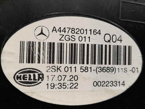 Fanale POST SX 2SK011581 Mercedes VITO W447 2014