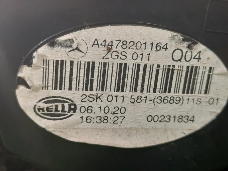 Fanale POST SX A4478201164 Mercedes VITO W447 2019