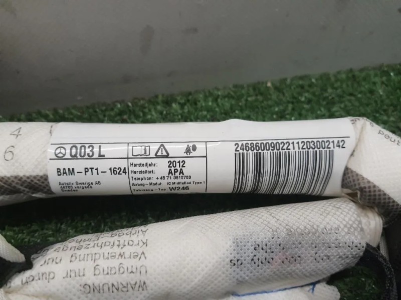 Air-bag A Tendina SX A2468600902 Mercedes Classe B W246 2012