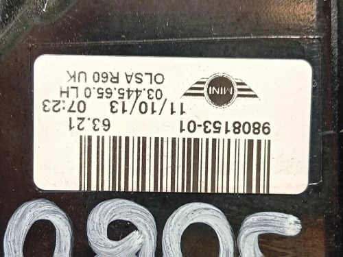 Fanale POST SX 980815301 Mini Countryman Cooper R60 2010