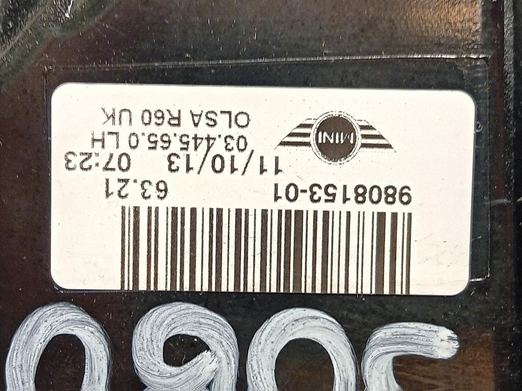 Fanale POST SX 980815301 Mini Countryman Cooper R60 2010