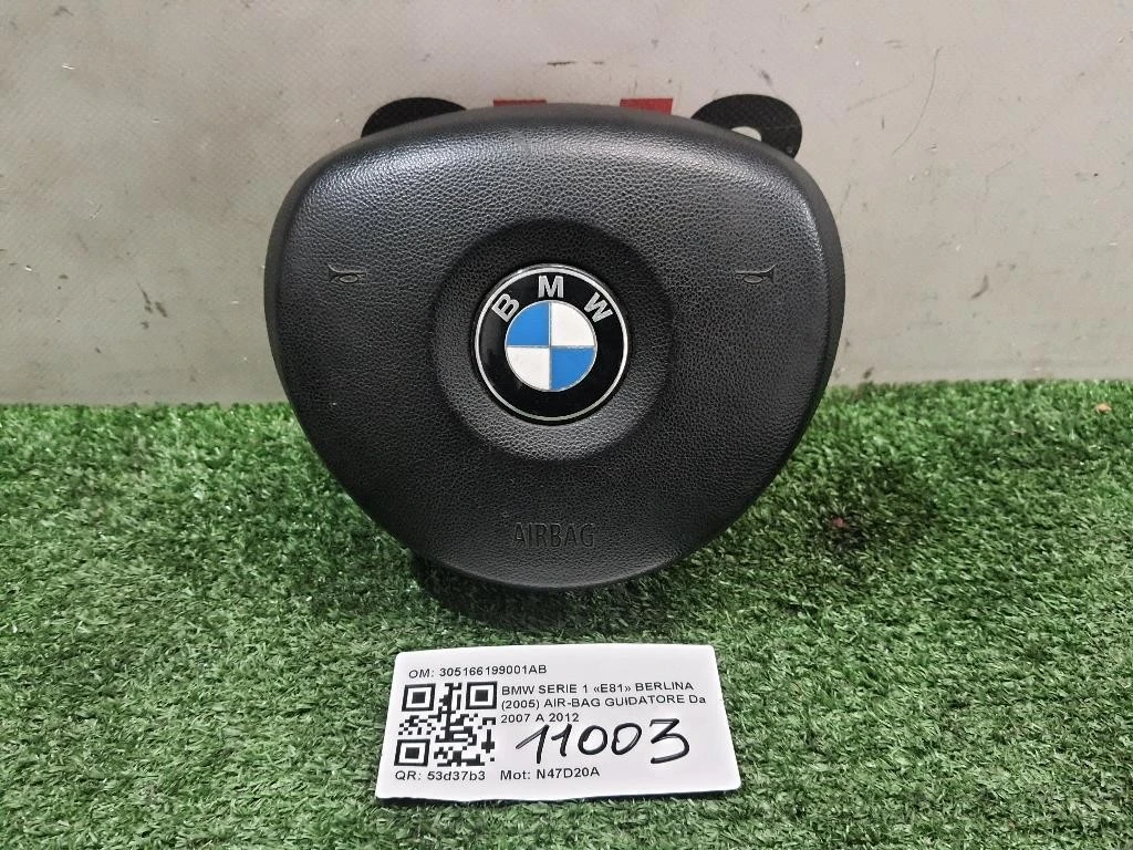 Air-bag Guidatore 305166199001AB Bmw Serie 1 E81 Berlina 2005