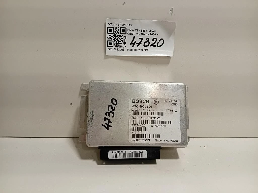 Centralina Cambio 1 137 328 119 2760757029901 CENTRALINA CAMBIO Bmw X3 E83 2004