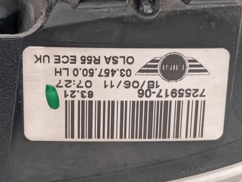 Fanale POST SX 7255917-06 Mini MINI Clubman R55 2011