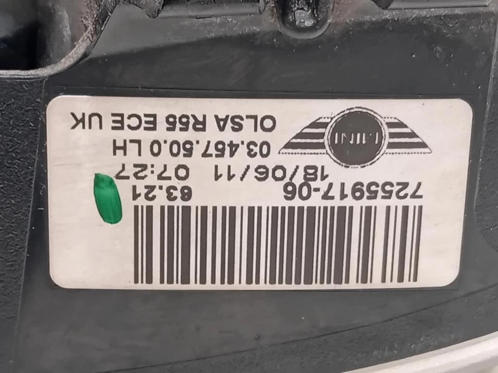 Fanale POST SX 7255917-06 Mini MINI Clubman R55 2011