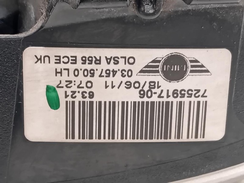 Fanale POST SX 7255917-06 Mini MINI Clubman R55 2011