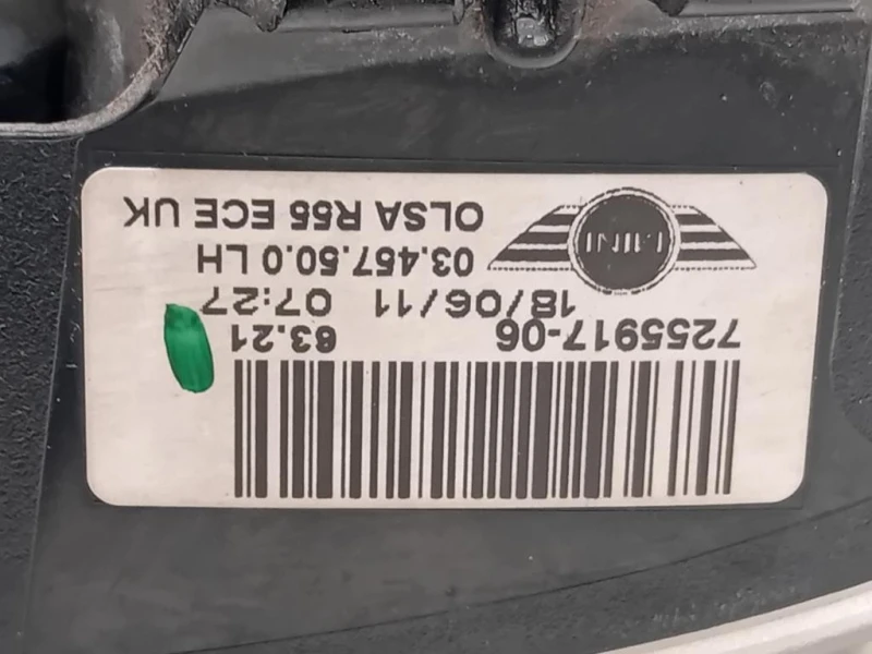 Fanale POST SX 7255917-06 Mini MINI Clubman R55 2011