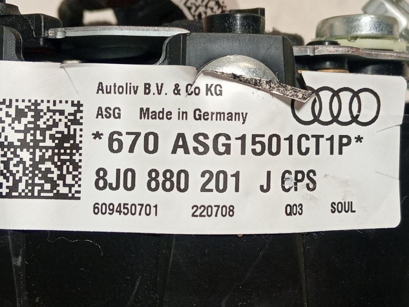 Air-bag Guidatore 8J0880201J Audi TT 8J3 2007