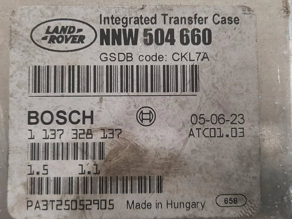 Centralina Cambio NNW 504660 Land Rover Range Rover Sport II 2009