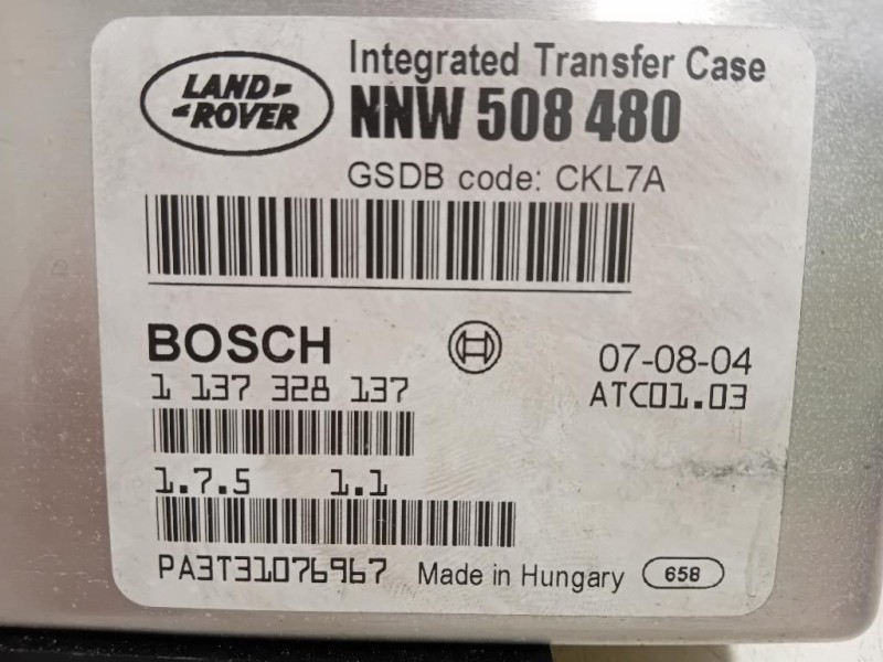 Centralina Cambio NNW 508 480 Land Rover Range Rover Sport III 2014