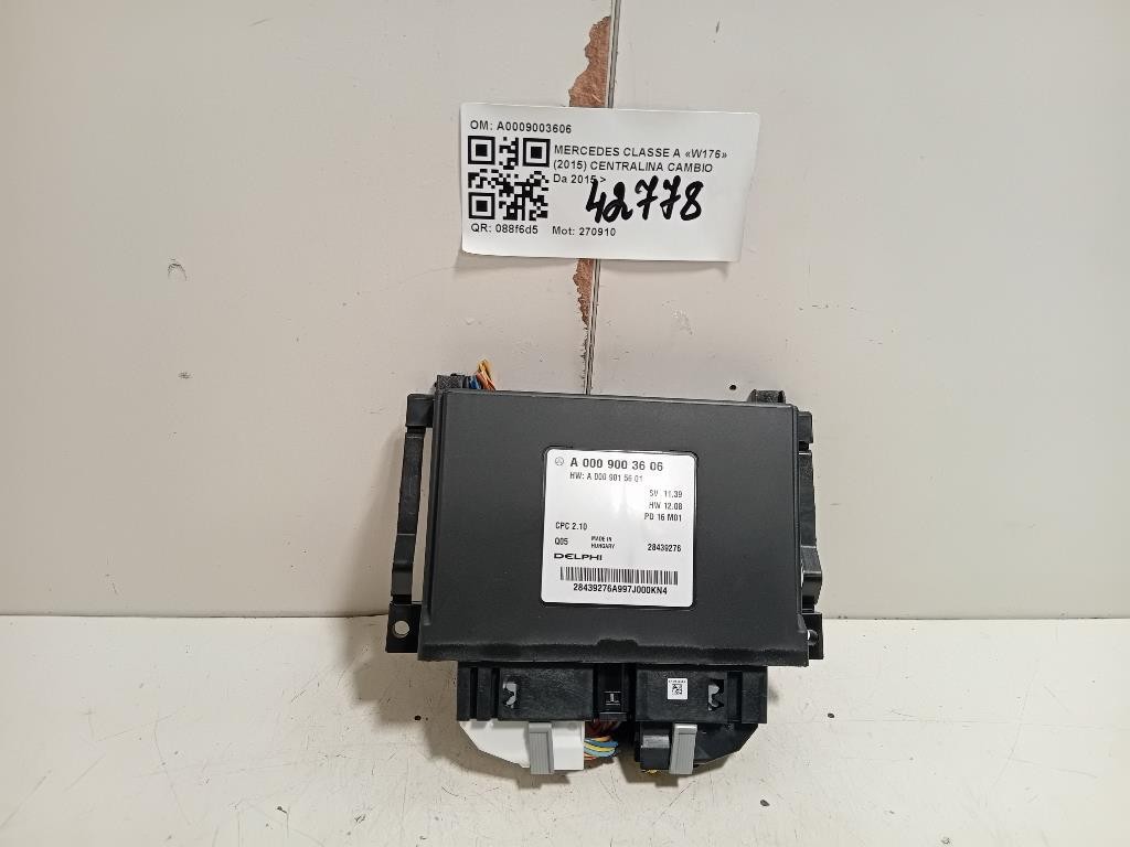 Centralina Cambio A0009003606 Mercedes Classe A W176 2015