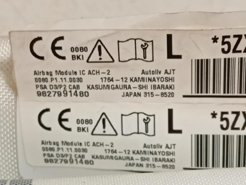 Air-bag A Tendina SX 9827991480 Opel Corsa F 2019