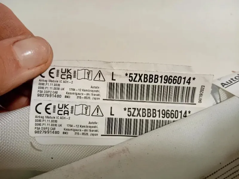 Air-bag A Tendina SX 644144100 B Peugeot 208 I 2012