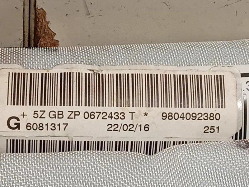 Air-bag A Tendina SX 9804092380 Peugeot 208 I 2015