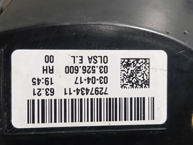 Fanale POST SX 7297434-11 Mini MINI Cooper F56 2014