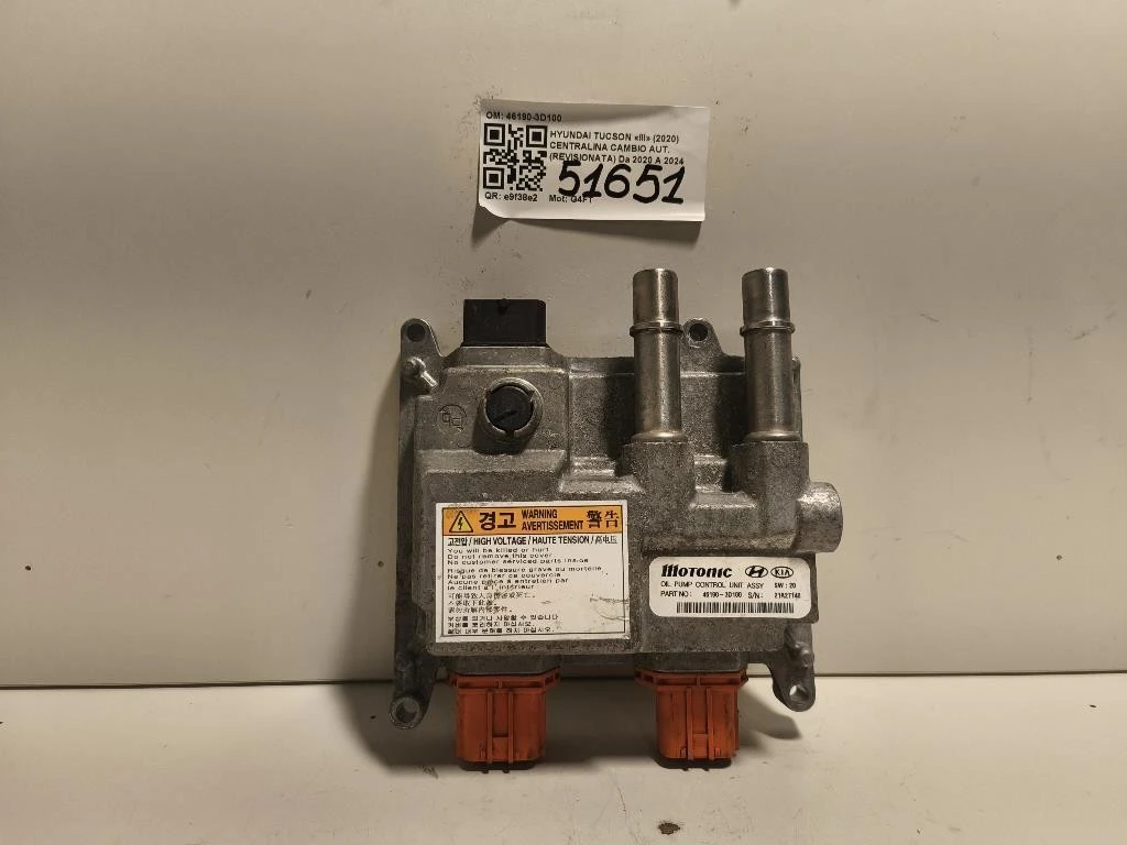 Centralina Cambio Autrevisionata 46190-3D100 Hyundai Tucson III 2020